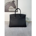 Classic Black Gold Togo Leather Birkin Bag