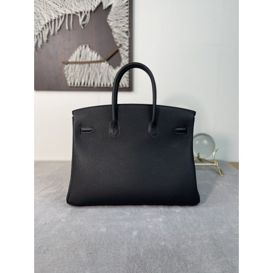 Classic Black Gold Togo Leather Birkin Bag