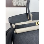 Classic Black Gold Togo Leather Birkin Bag