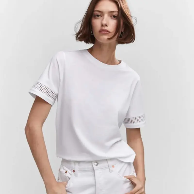 Ice silk drape feel round neck long sleeve T-shirt men loose thin senior sense